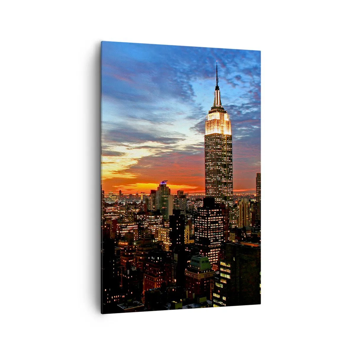 Tablou pe pânză - O noapte americană luminoasă - 80x120 cm