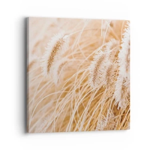 Tablou pe pânză - Foșnetul auriu al ierburilor - 40x40 cm