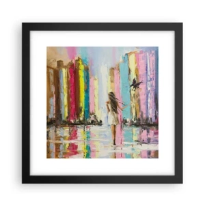 Poster în ramă neagră - Urmați-mă - 30x30 cm