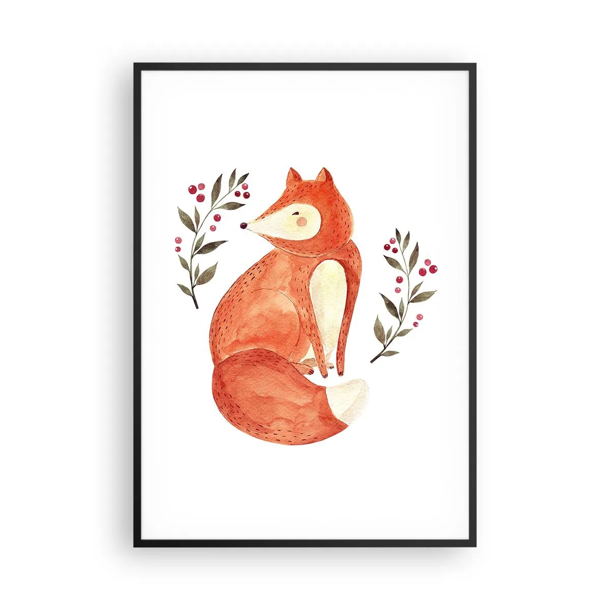 Poster în ramă neagră - Micuțul roșcat - 70x100 cm