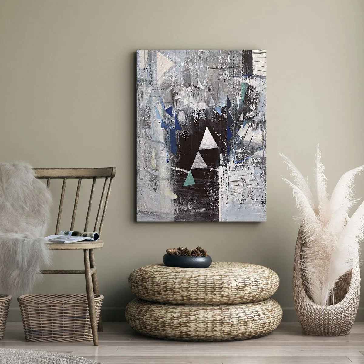 Tablou pe pânză - Ordinea superioară a triunghiurilor - 50x70 cm
