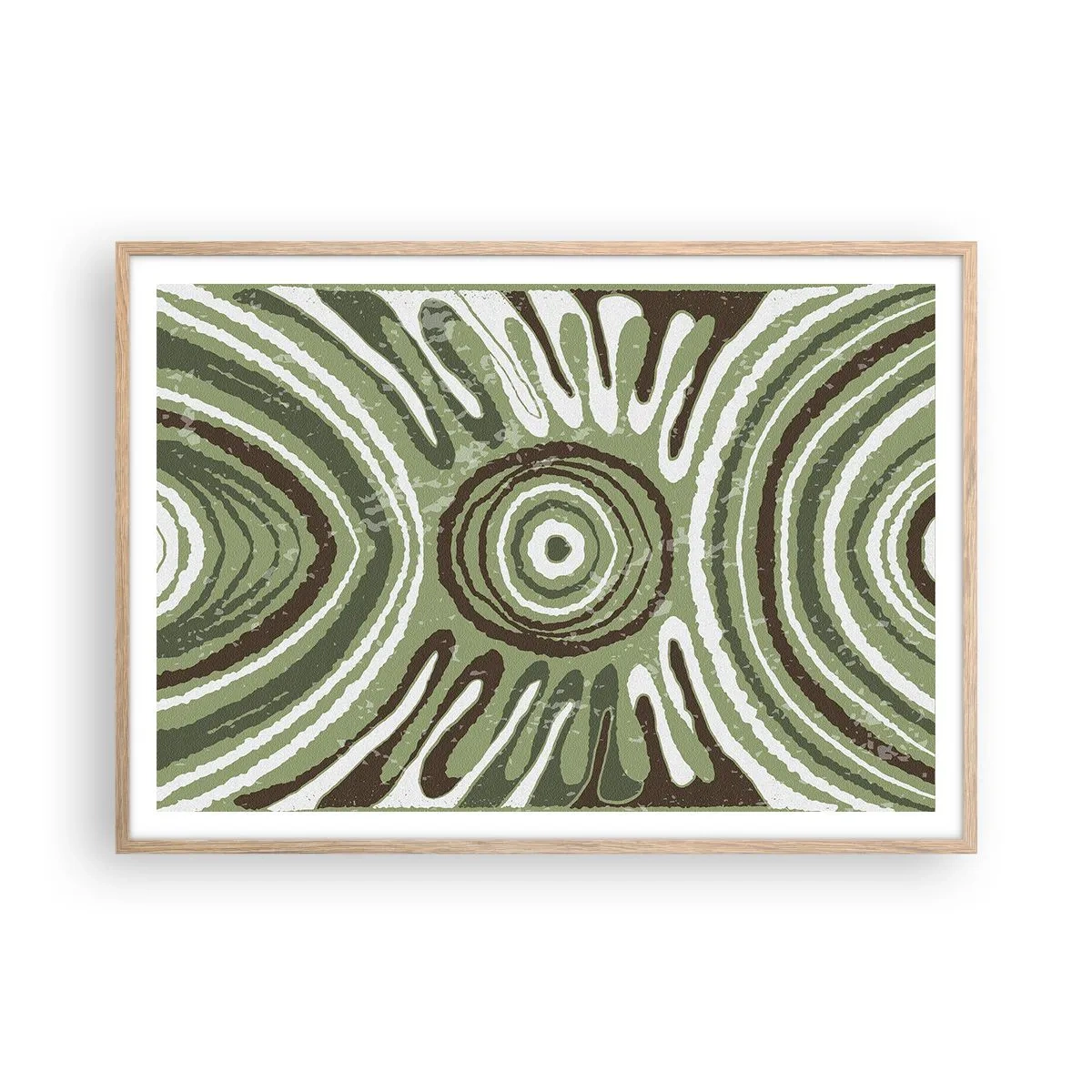 Poster în ramă de stejar deschis - Explozie de emoții - 100x70 cm