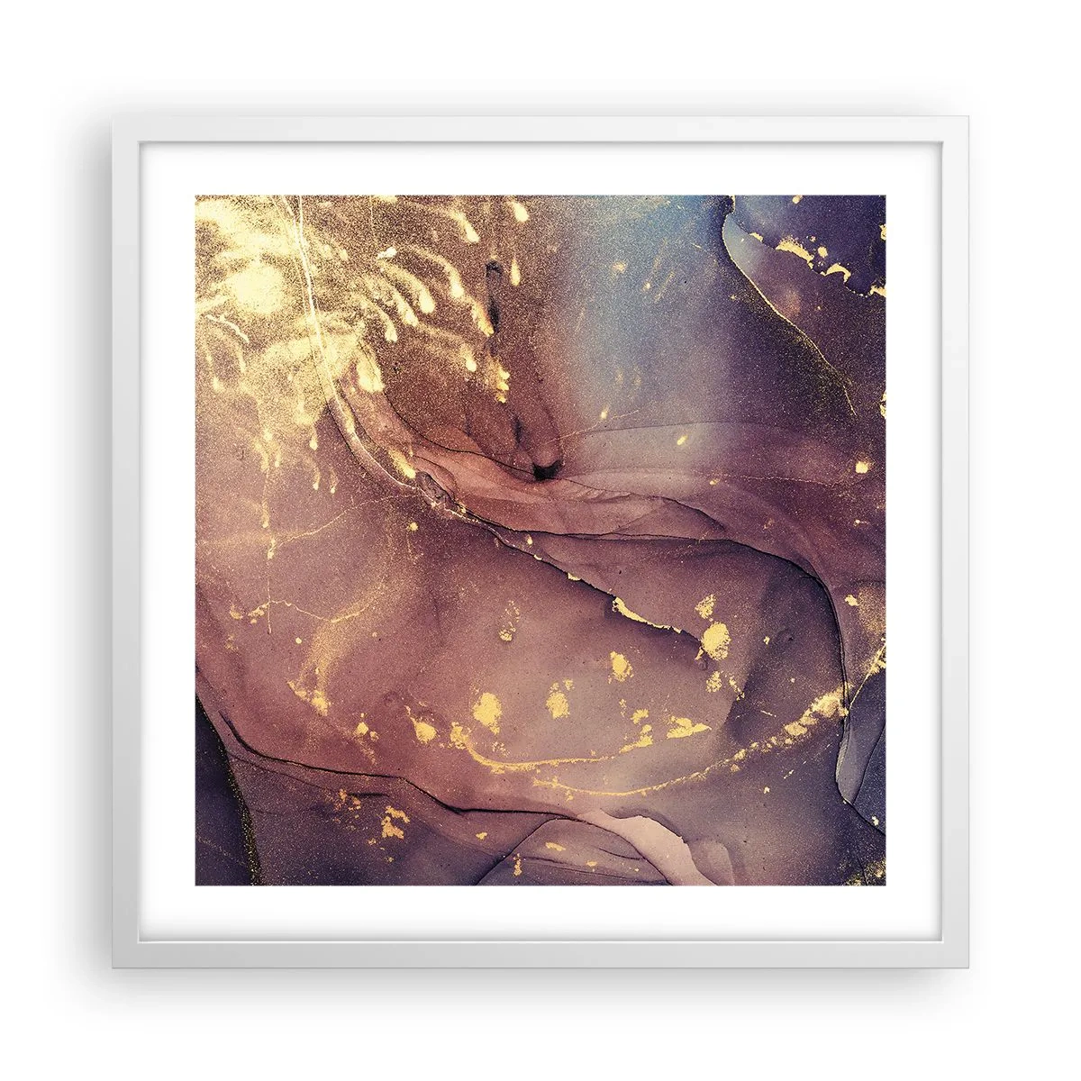 Poster în ramă albă - Materie și spirit - 50x50 cm