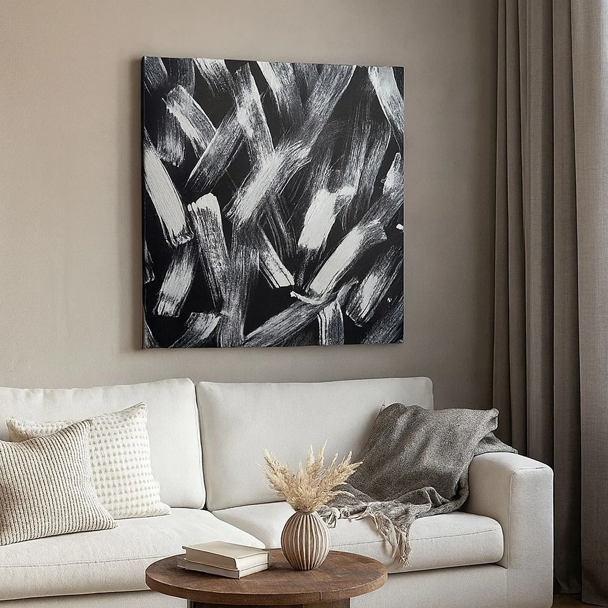 Tablou pe pânză - Abstracție în spirit industrial - 30x30 cm