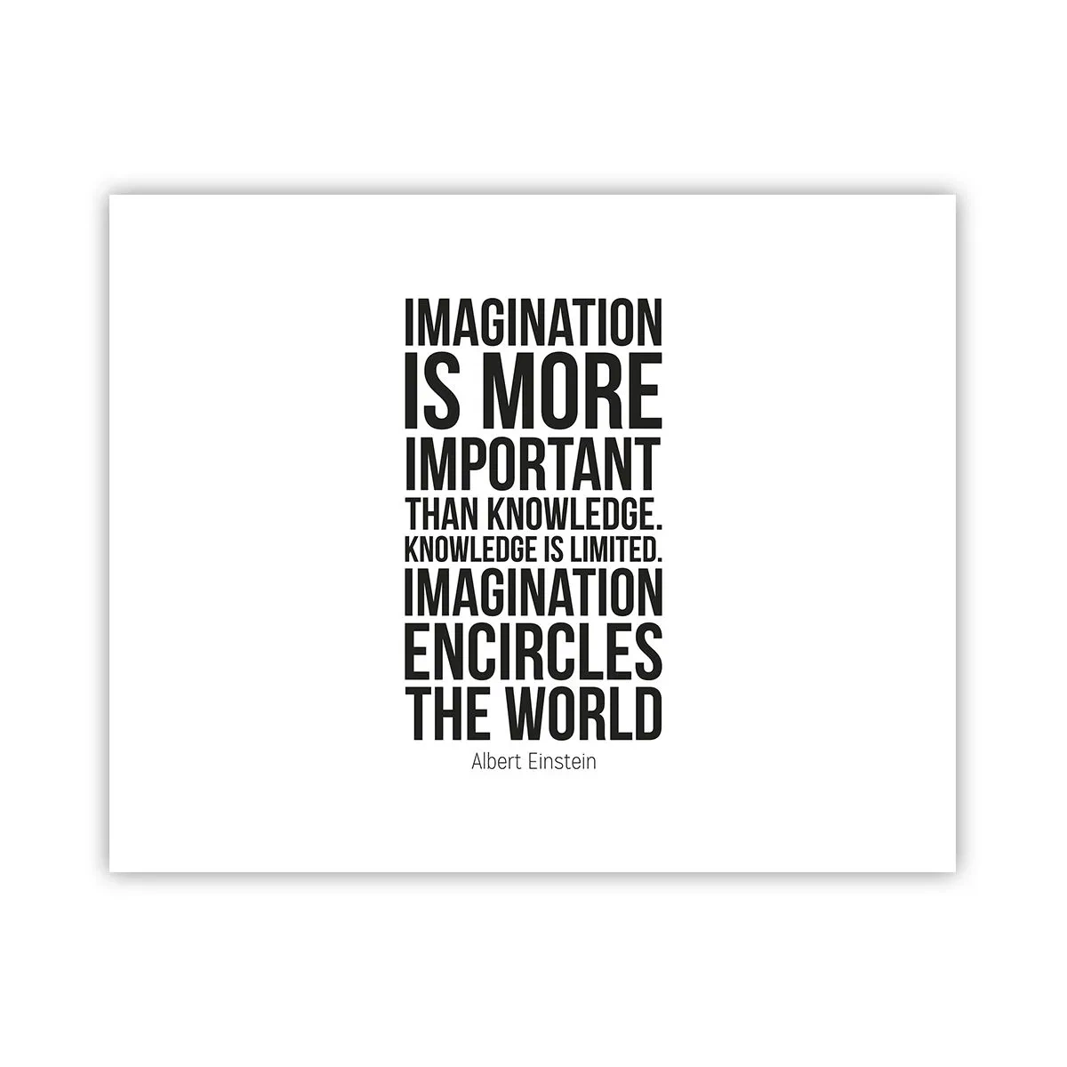 Poster - Einstein despre puterea imaginației - 50x40 cm