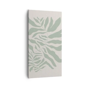 Tablou pe pânză - Ramura de smarald - 55x100 cm