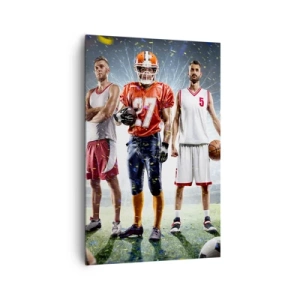 Tablou pe pânză - Gladiatori ai terenului de joc - 80x120 cm