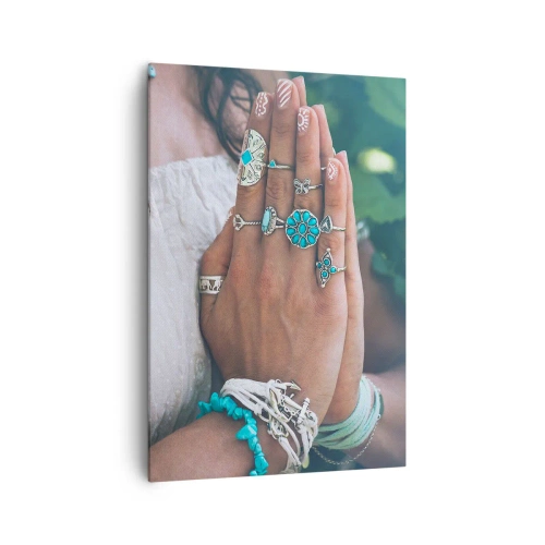 Tablou pe pânză - Bine ați venit în centrul ființei - 70x100 cm