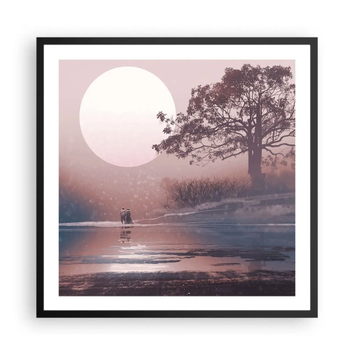 Poster în ramă neagră - Minuni nocturne - 60x60 cm