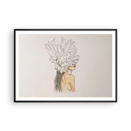 Poster în ramă neagră - Frumusețe încoronată - 100x70 cm