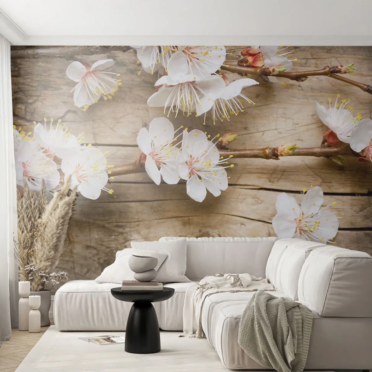Tapet Standard Eco - Şi a fost primăvara - Flori, Crenguta Cu Flori, Natură - 400x280 cm