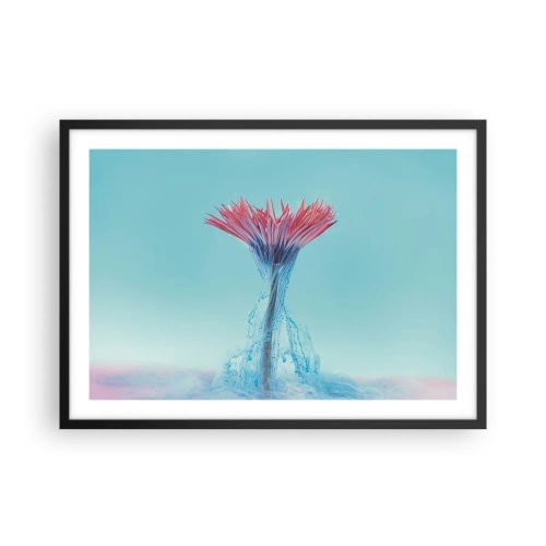 Poster în ramă neagră - Într-o unduire revigorantă - 70x50 cm
