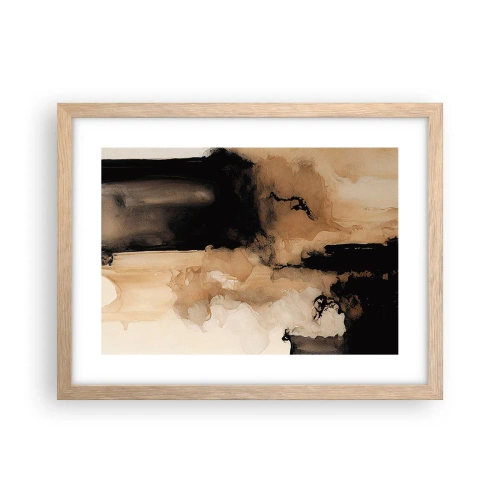 Poster în ramă de stejar deschis - O abstractizare intrigantă - 40x30 cm