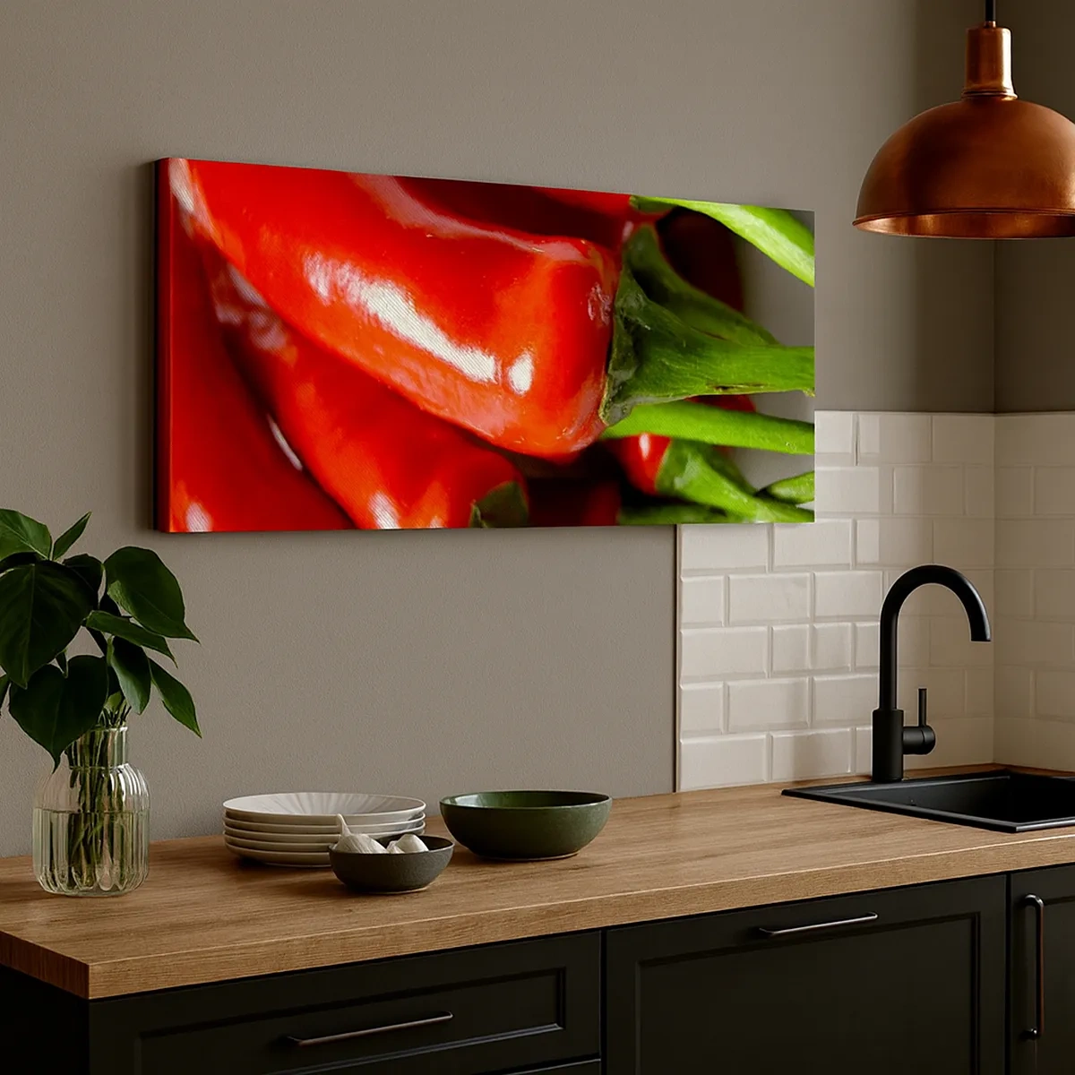 Tablou pe pânză - Suculent, strălucitor, neted - 30x30 cm
