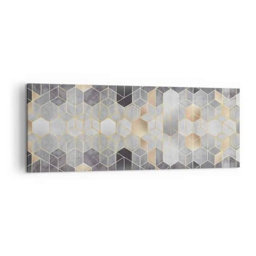 Tablou pe pânză - Compoziție diamantată - 140x50 cm