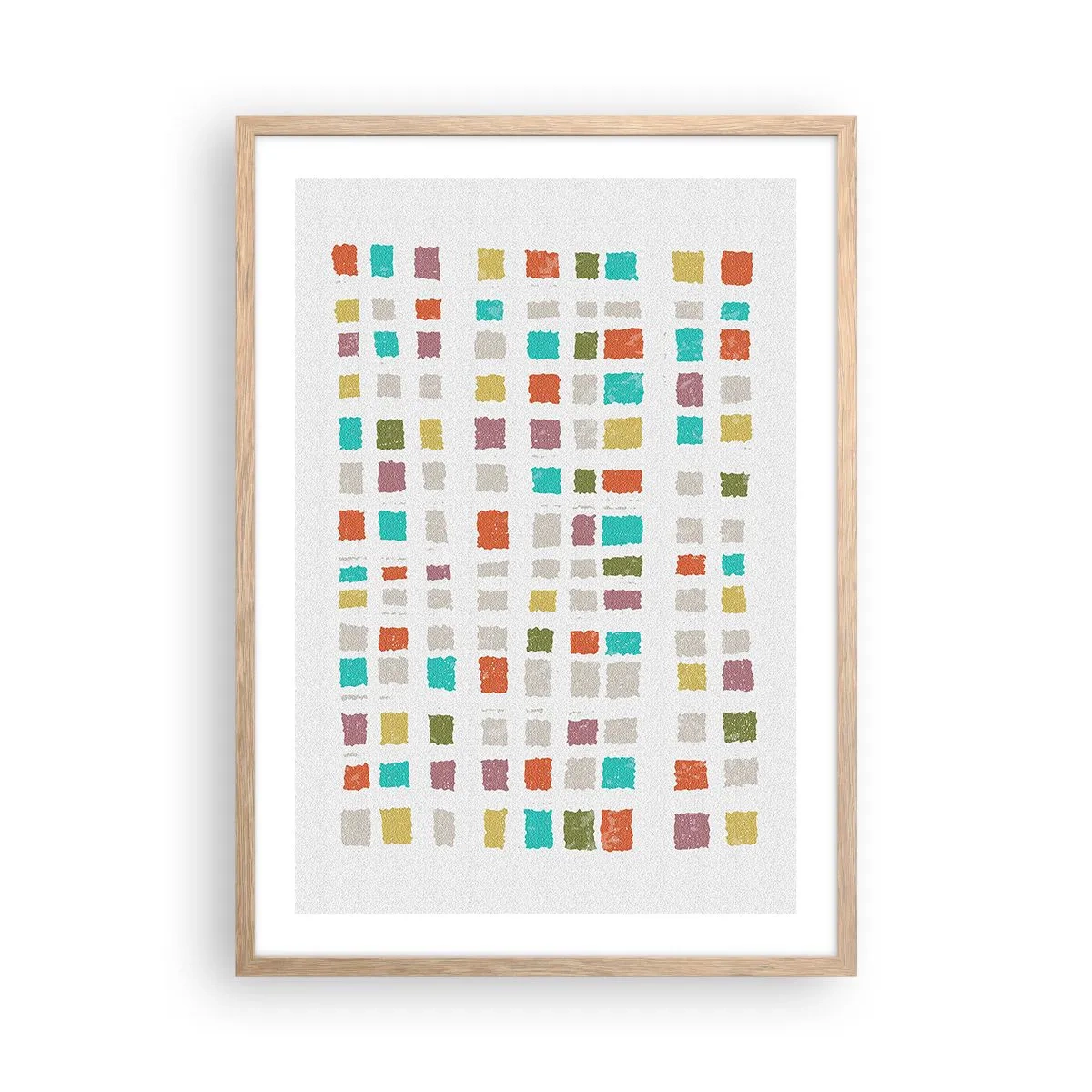 Poster în ramă de stejar deschis - Joc necunoscut - 50x70 cm