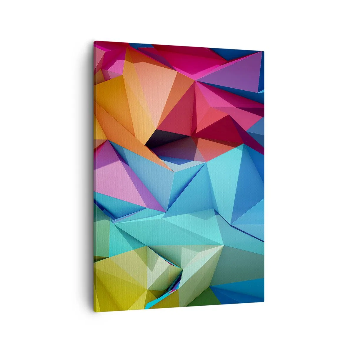 Tablou pe pânză - Origami de curcubeu - 50x70 cm