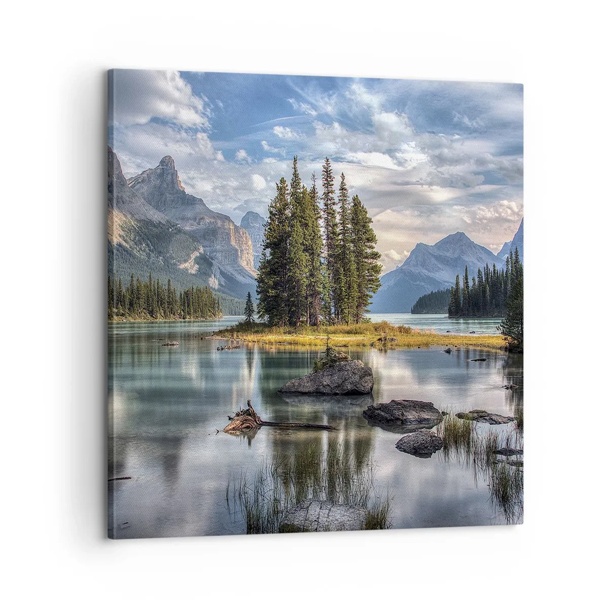 Tablou pe pânză - La o apă mare și limpede… - 60x60 cm