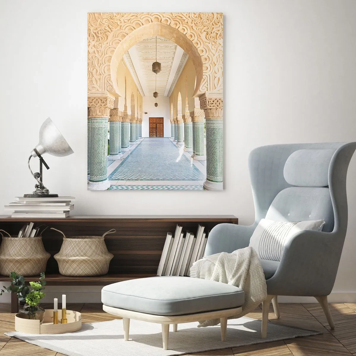 Tablou pe sticlă - Din poveștile Seherezadei - 80x120 cm