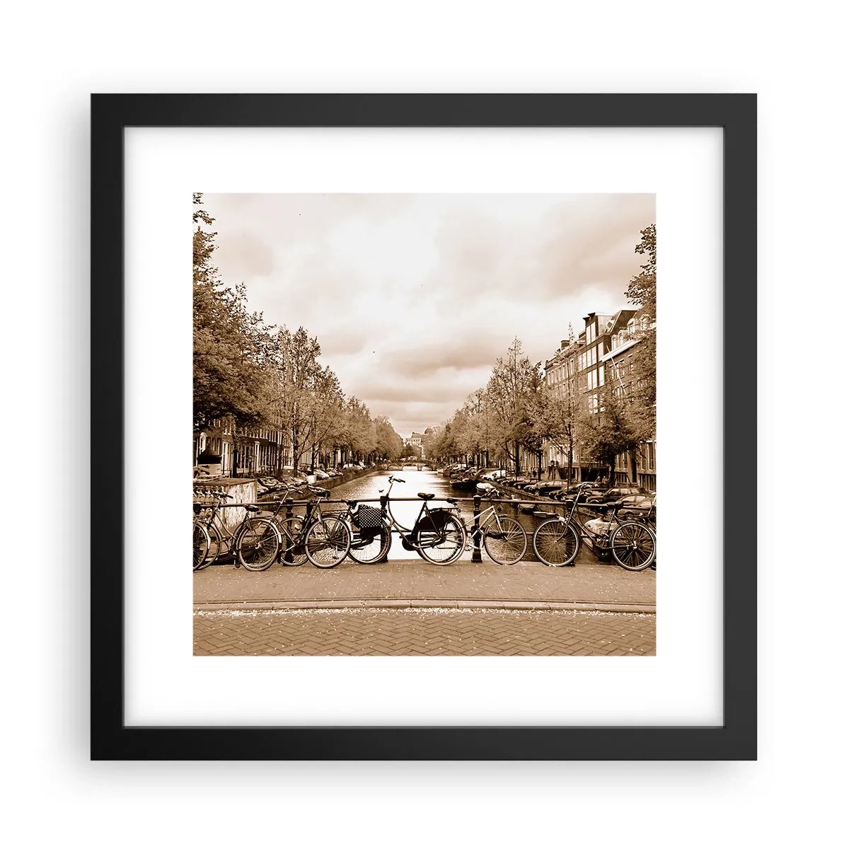 Poster în ramă neagră - Atmosfera olandeză - 30x30 cm