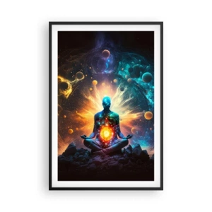 Poster în ramă neagră - Liniște cosmică - 61x91 cm