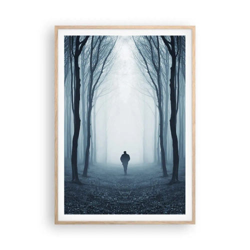 Poster în ramă de stejar deschis - Și totul este simplu și clar - 70x100 cm