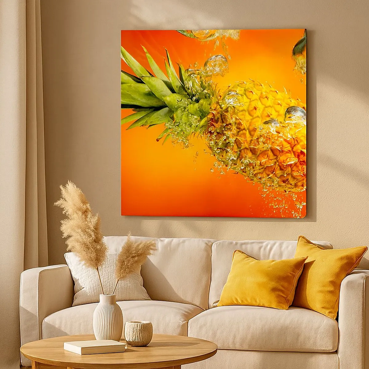 Tablou pe pânză - Prospețime suculentă tropicală - 30x30 cm