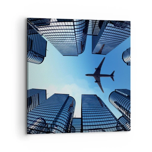 Tablou pe pânză - Vedere de pe ravenă de sticlă - 70x70 cm