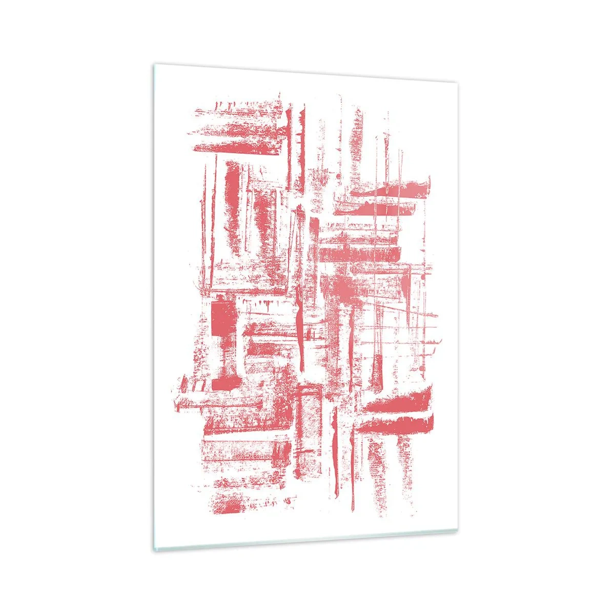 Tablou pe sticlă - Orașul roșu - 50x70 cm