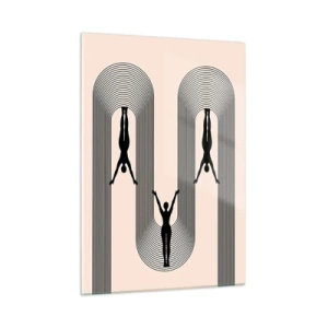 Tablou pe sticlă - Cu susul în jos - 50x70 cm