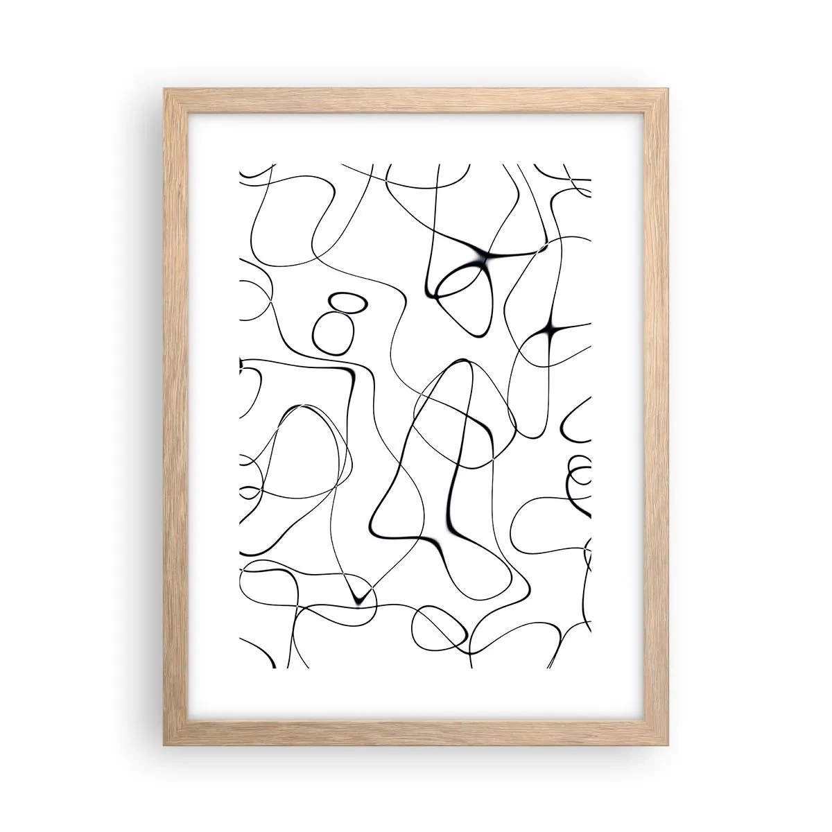 Poster în ramă de stejar deschis - Căile vieții, căile destinului - 30x40 cm