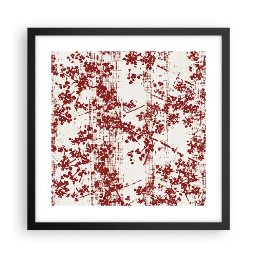 Poster în ramă neagră - Ca un percal vechi - 40x40 cm