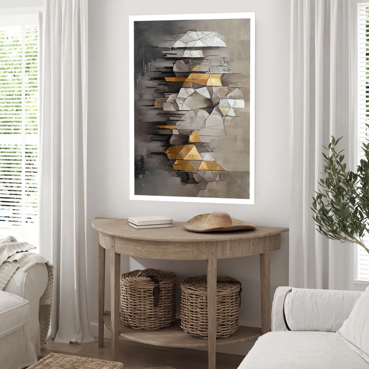 Poster - Compoziție de gheață și lumină - 50x70 cm