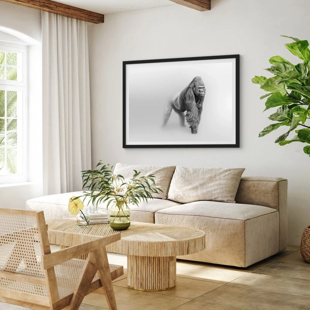 Poster în ramă neagră - Încrezător în puterea lui - 50x40 cm