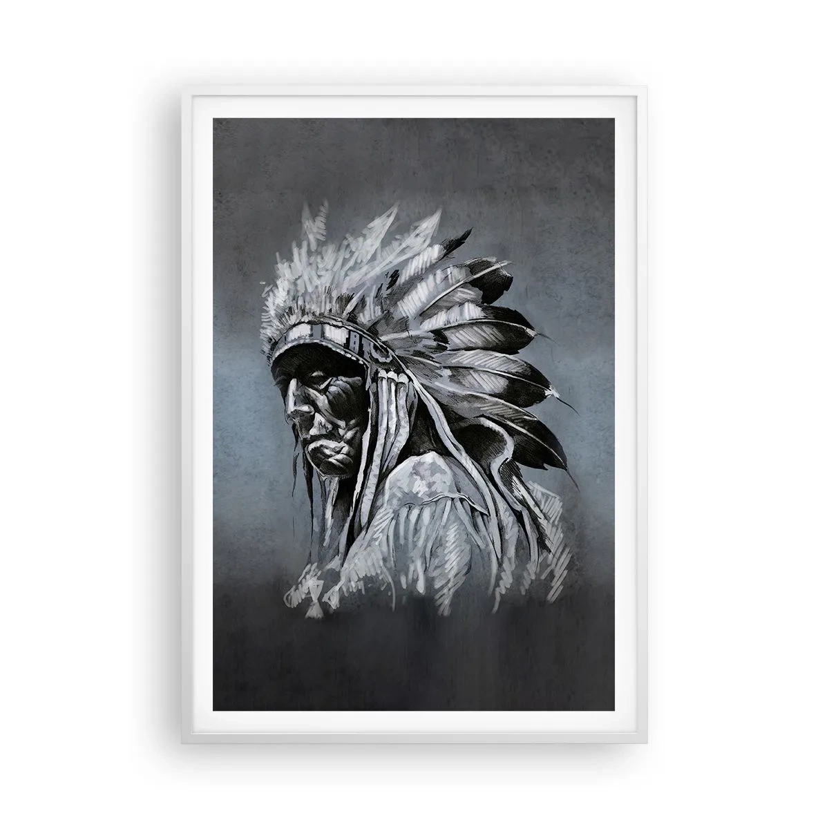 Poster în ramă albă - Înapoi la rădăcini - 70x100 cm