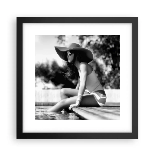 Poster în ramă neagră - Vis de vară - 30x30 cm