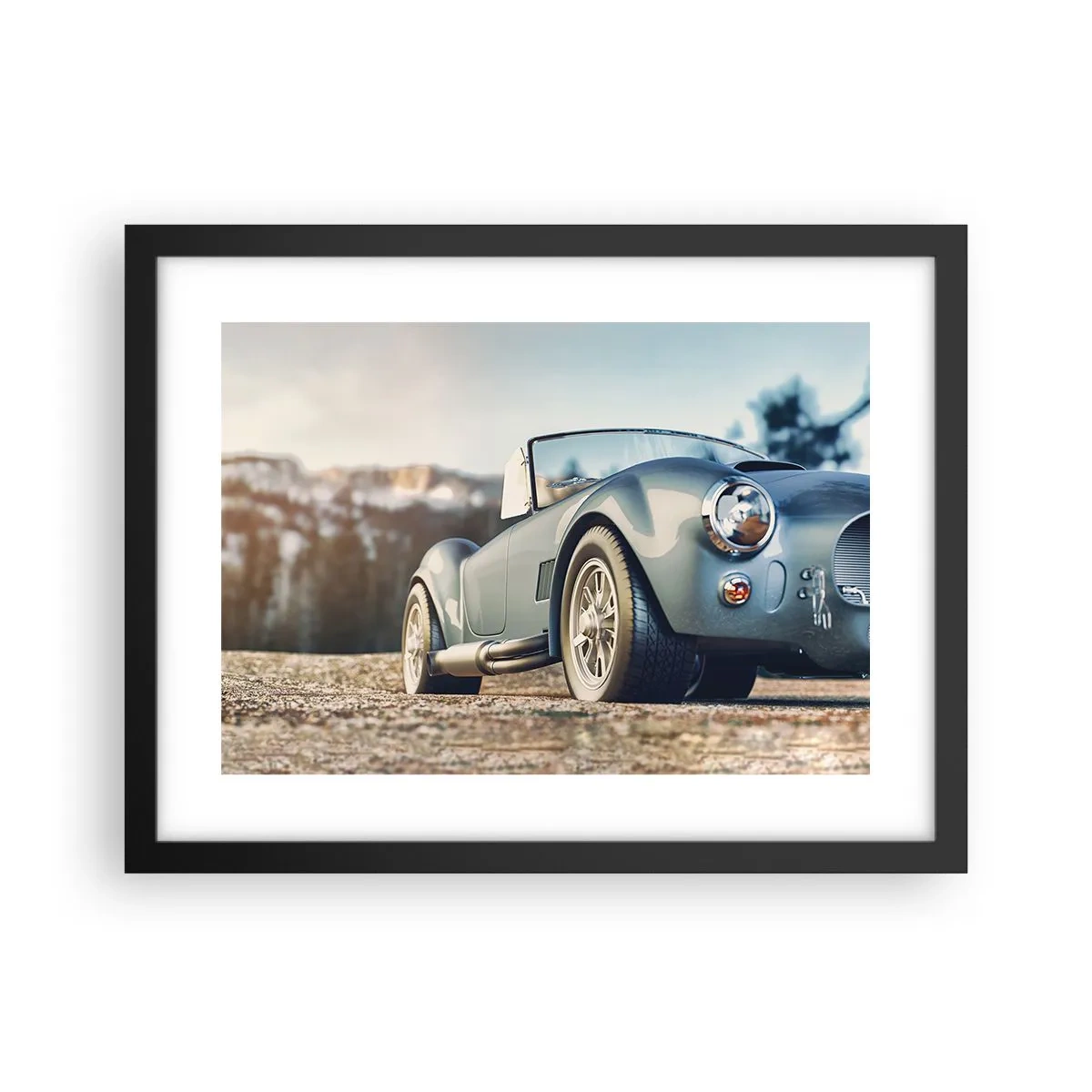 Poster în ramă neagră - Pentru că stilul contează - 40x30 cm