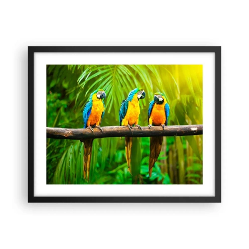 Poster în ramă neagră - Și ai auzit că ea...? - 50x40 cm