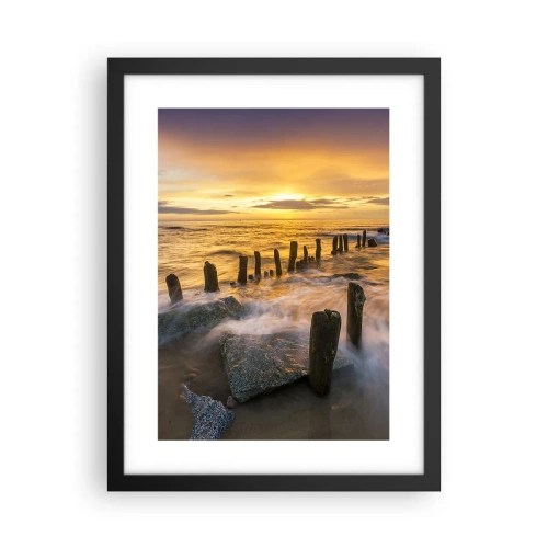 Poster în ramă neagră - Frumusețe brută a mării - 30x40 cm