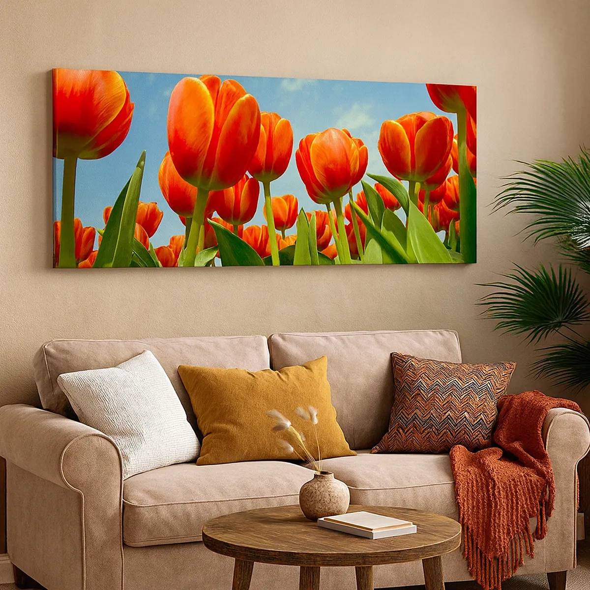 Tablou pe pânză - Doar cerul albastru - 30x30 cm