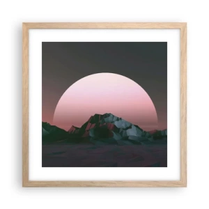 Poster în ramă de stejar deschis - Într-o galaxie învecinată - 40x40 cm