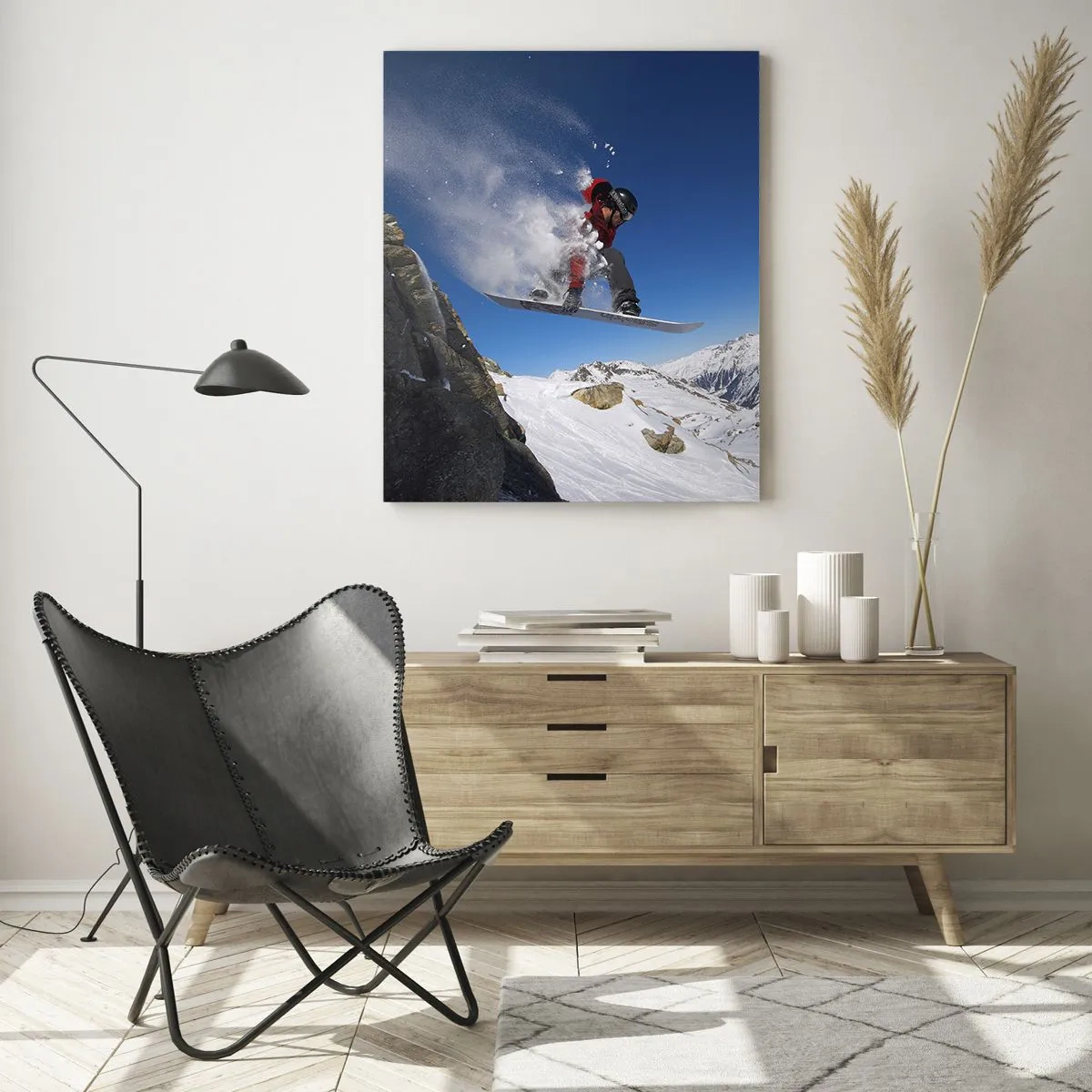 Tablou pe sticlă - Și ai devenit parte din spațiul - 50x70 cm