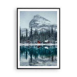 Poster în ramă neagră - Refugiu canadian - 70x100 cm