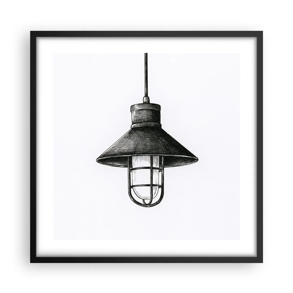 Poster în ramă neagră - Cu mulți ani în urmă... - 50x50 cm