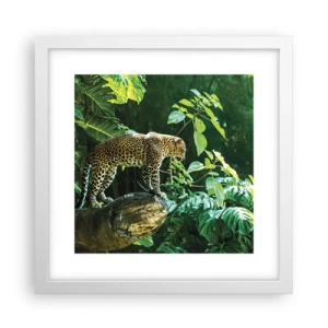 Poster în ramă albă - La vânătoare? - 30x30 cm