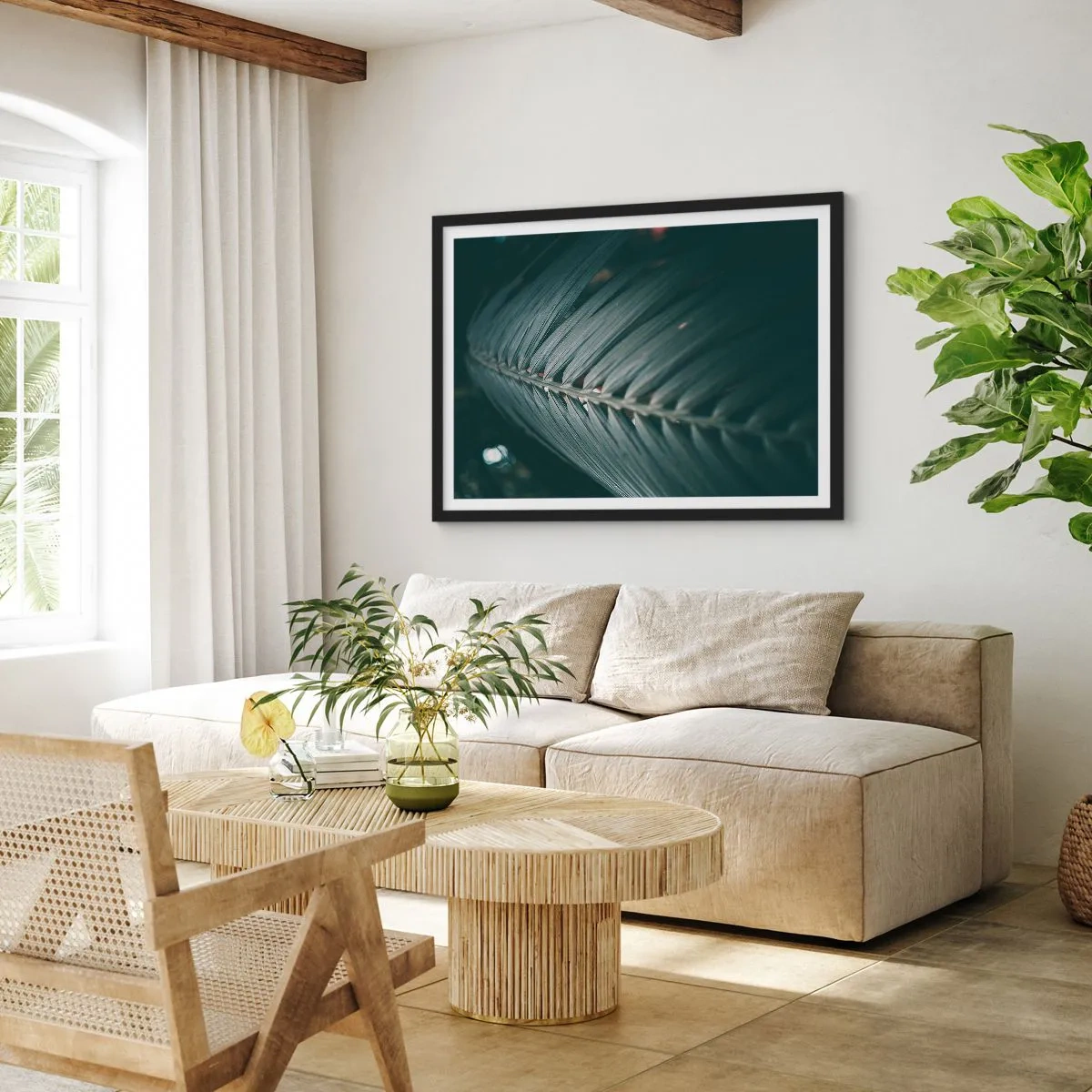 Poster în ramă neagră - Precizia naturii - 70x50 cm