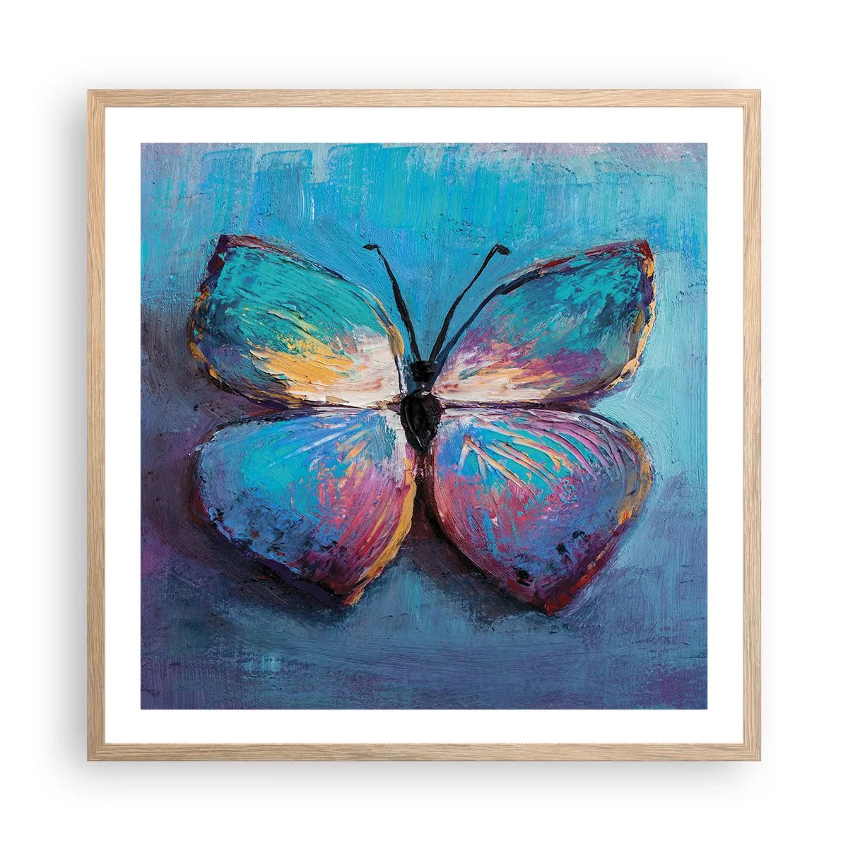 Poster în ramă de stejar deschis - În plină glorie - 60x60 cm