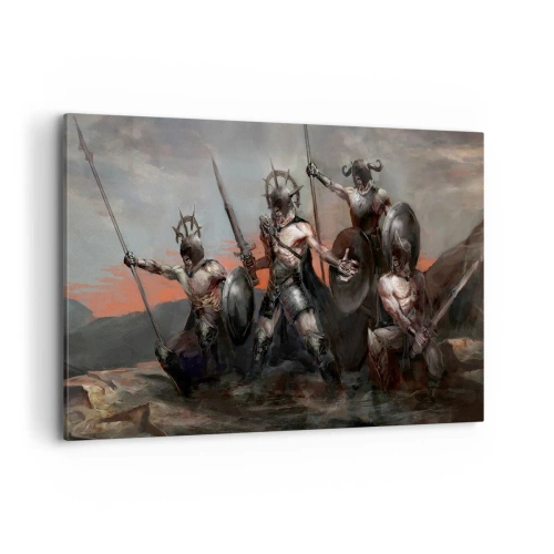 Tablou pe pânză - Cu scut sau fără scut - 120x80 cm