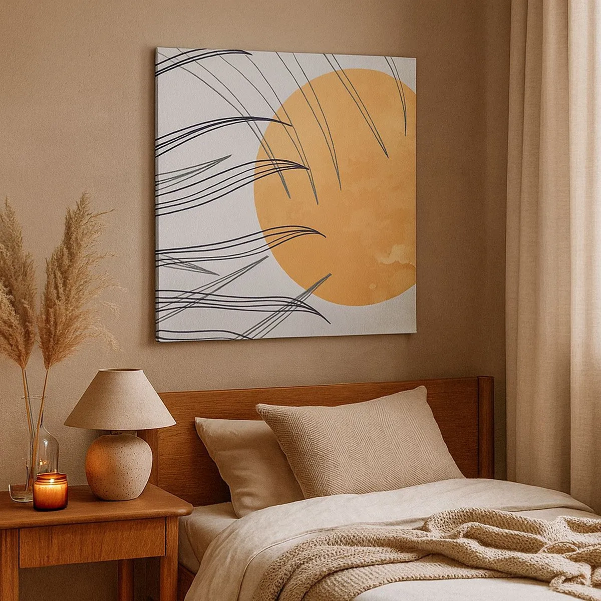 Tablou pe pânză - Întotdeauna spre soare - 30x30 cm