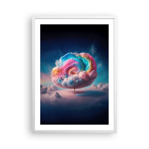 Poster în ramă albă - Visul unui parc de distracții - 50x70 cm